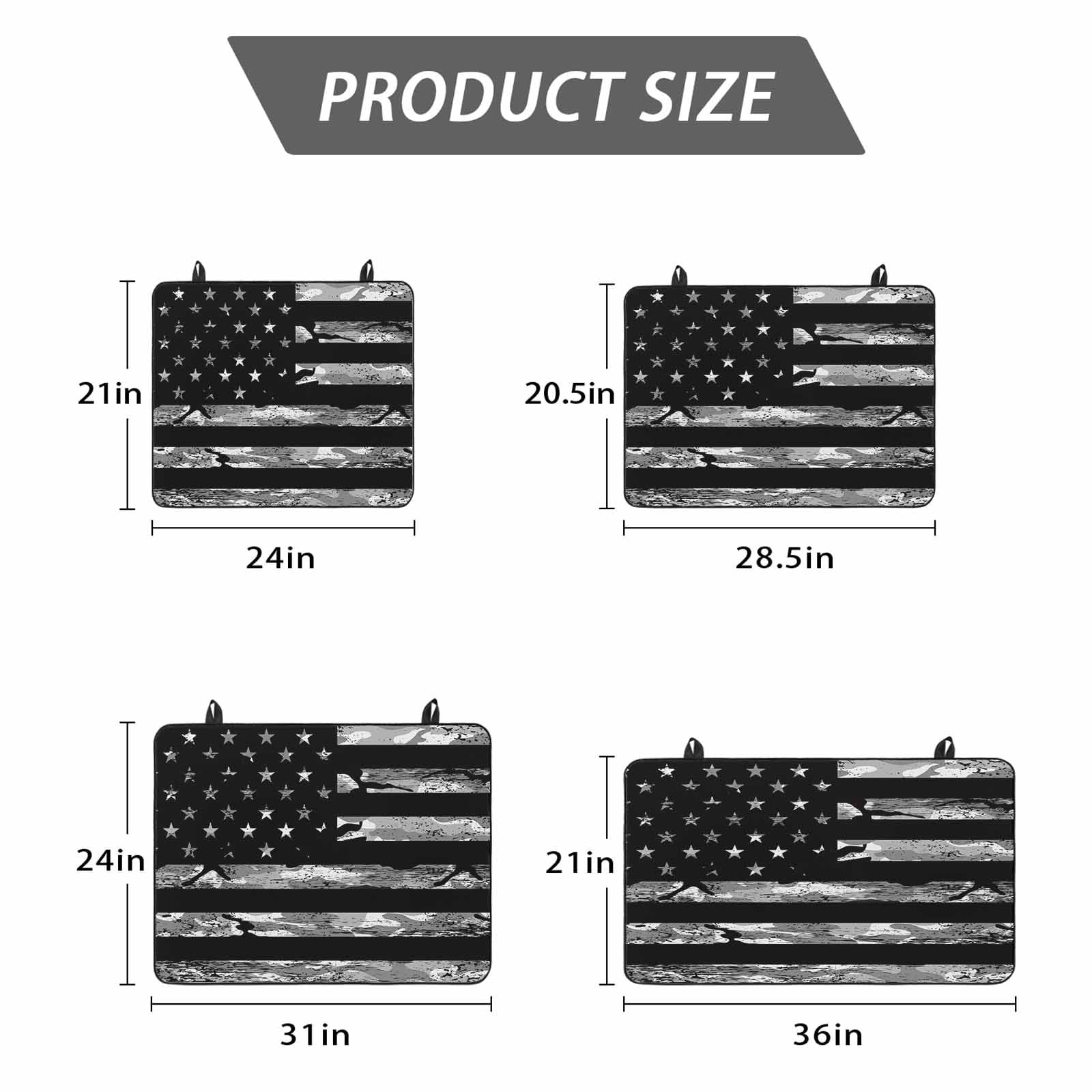 American Rustic Flag, Stove Top Cover for Electric Stove, Heat-proof & Non Slip Glass Top Stove Cover Protector, Independence Day USA Star Stripes Flag Kitchen Flat Cooktop Rubber Mat 36x21 Inches
