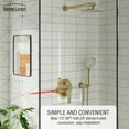 thumbnail image 6 of Boyel Living Shower System 9 in. Wall Mount Shower Heads with 5-Spray Patterns Handheld Shower 2.4 GPM Dual Pressure Balance Valve and Trim in Brushed Gold, 6 of 9