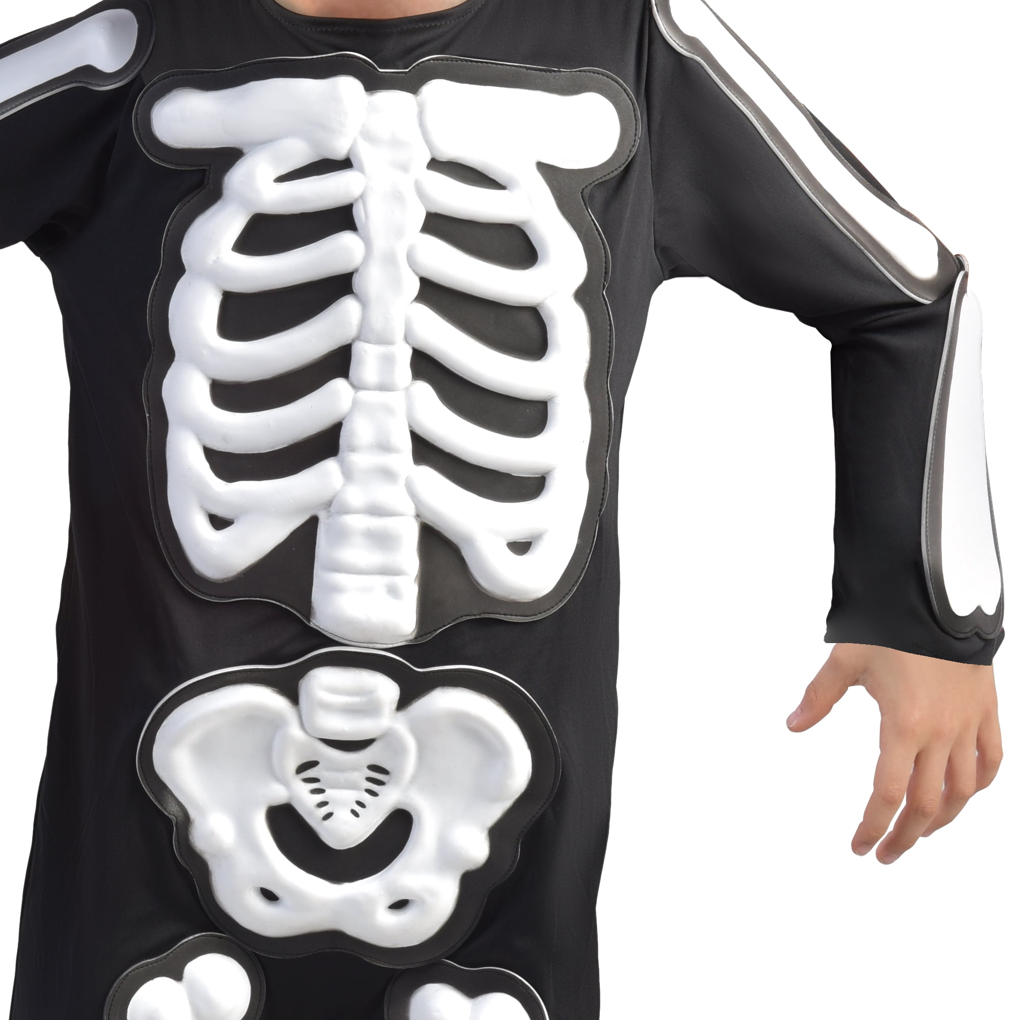 3D Skeleton Halloween Costume for Children, Boy's Size S (6/7), by way to Celebrate