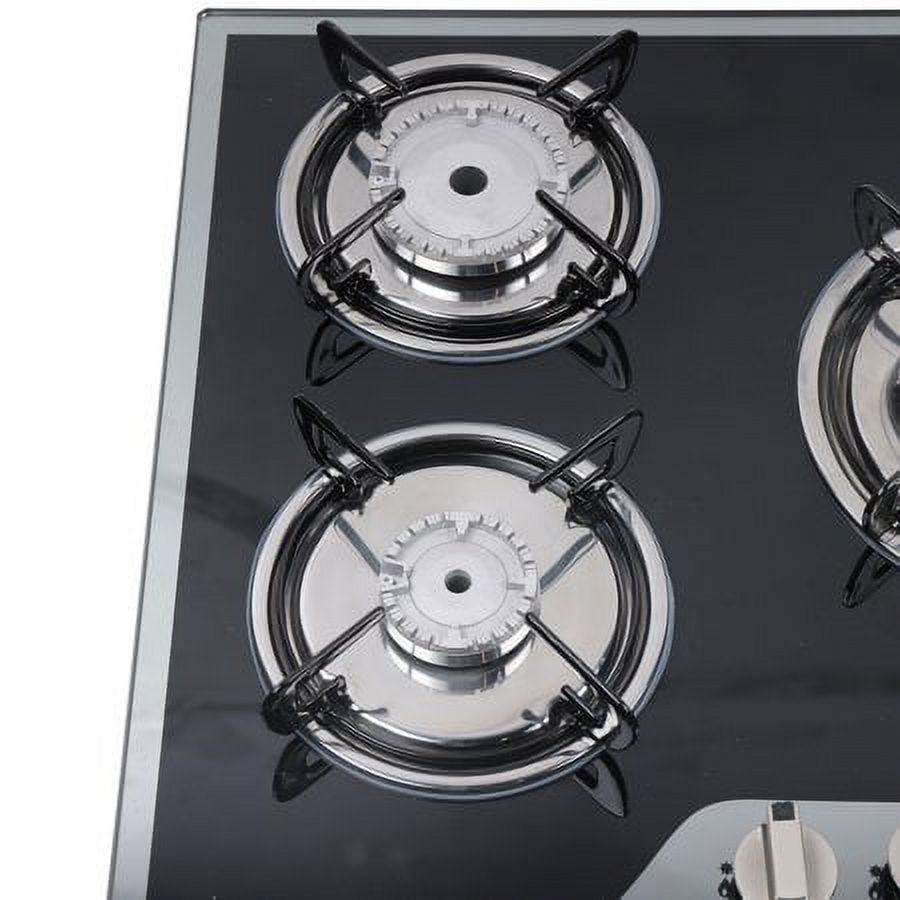 30.3" 5 Built-in Gas Cooktop Adjustable Hob Burners LPG/NG Gas Hob Cooktops Cook