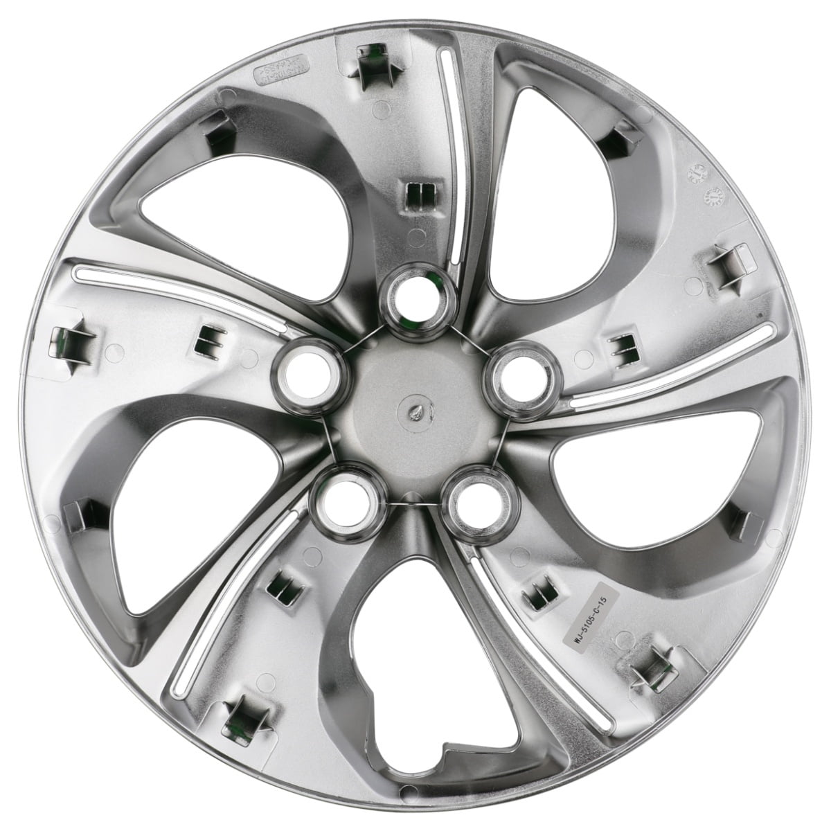 4Pcs/Set 15" Hubcaps Wheel Rims Cover for 2013-2015 Honda Civic Sedan,2013 Honda Civic Coupe,Compatible With Steel Wheels Bolt on Installation ABS+PC Material(Chrome)