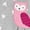 Grey Owl, variant on Carter's Baby & Toddler Girls Fleece Footie Pajama