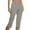 Grey, variant on Capri Pants for Women High Waisted Slim Fit Stretch Straight Leg Capris with Pockets Business Casual Work Pants