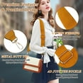 thumbnail image 4 of Becaristey Simple Bag Strap Replacement Exquisite Craft And High-end Texture No Loose Thread Shoulder Bag Strap Yellow, 4 of 6