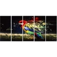 thumbnail image 2 of Colorful Parrot on Branch - Animal Canvas Wall Art, 2 of 3
