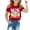 Red, variant on Easter Shirts for Teen Girls Cute Graphic Short Sleeve T Shirt Trendy Easter's Day Pullover Tops Clothes for Girls