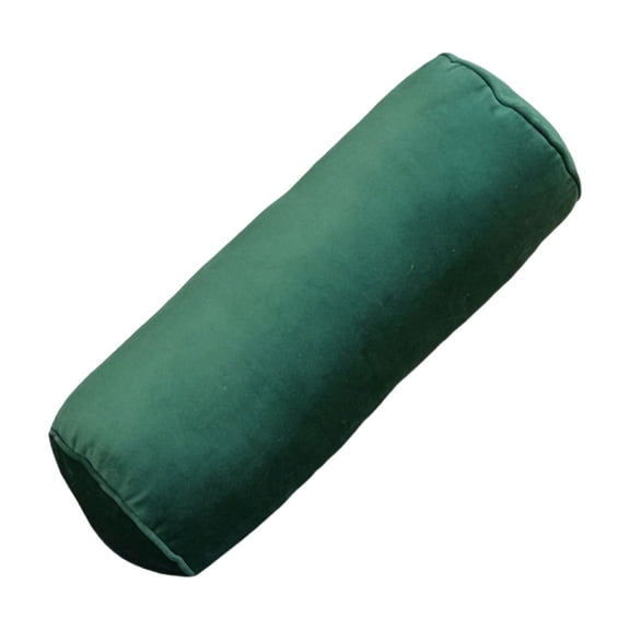 QuanTara Neck Roll Pillowcase with Zipper – Dark Gray Cylindrical Pillow Cover 5.9x15.7in, Soft Polyester Round Cushion Case for Bedroom, Living Room & Sofa
