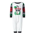 thumbnail image 3 of Inevnen Matching Christmas Pjs For Family Elf Pajamas Holiday Sleepwear Sets Letters Print Top and Pants, 3 of 8