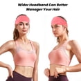 thumbnail image 4 of Women's Sports Headband for Yoga Athletic Running Workout Fitness Exercise Tennis Gym Bike Hiking Volleyball Dance Travel- Elastic Non-Slip Lightweight Headband, 4 of 5