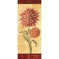 thumbnail image 2 of Audrey, Charlene 15x32 Black Ornate Wood Framed with Double Matting Museum Art Print Titled - Dahlia II, 2 of 4