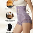 thumbnail image 4 of MuZeFu Shapewear Shorts for Women Womens High Waist Toning Pants Girdle Waist Waist Lifting Pants Flat Angle Belly Reduction Toning Pants Leg Girdle, 4 of 7
