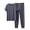 Gray, variant on Hurxie Mens Pajamas Set Soft Short Sleeve Top and Pant Loungewear Sets 2 Piece Pjs with Pockets Dark Blue,5XL