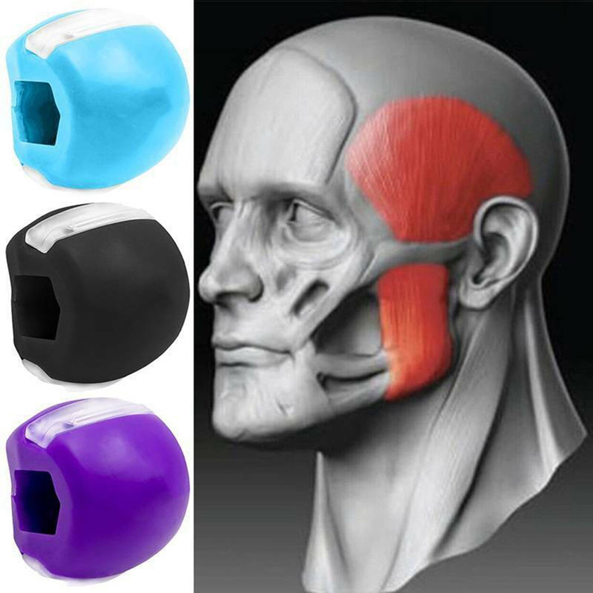Face Fitness Ball, Facial Toner Exerciser, Silicone Facial Muscle