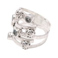 thumbnail image 5 of NOVICA Blue topaz cocktail ring, 'Exuberant Beauty', 5 of 8