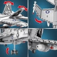 thumbnail image 4 of F-18 Fighter Jet Building Sets for Adults, Military Hornet Fighter Display Model 33022, Technical Military Plane Collectible Set, Toys Gifts for Aviation Fans Adults (1387 PCS), 4 of 7