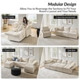 thumbnail image 6 of Tina's Home Modular Sectional Sofa with Washable Covers, Pet-Friendly Fabric Modern Oversized 8 Seater U-Shaped Sofa for Living Room Apartment, Beige, 6 of 9