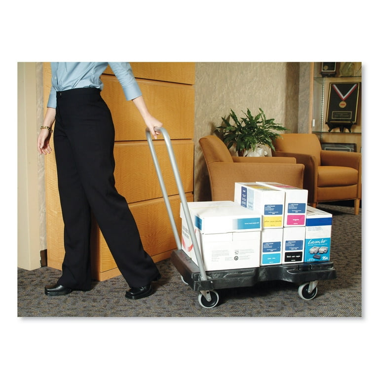 Utility-Duty Home/Office Cart, 250 lb Capacity, 20.5 x 32.5, Platform, Black Utility-Duty Home/Office Cart, 250 lb Capacity, 20.5 x 32.5, Platform, Black