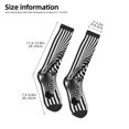 thumbnail image 2 of Fotbe Optical Zebra Illusion Calcetas Divertidas Estampadas para Hombre y Mujer, Calcetas de Algodón hasta la Rodilla para Caminar, Correr, Enfermería y Embarazo, 2 of 6