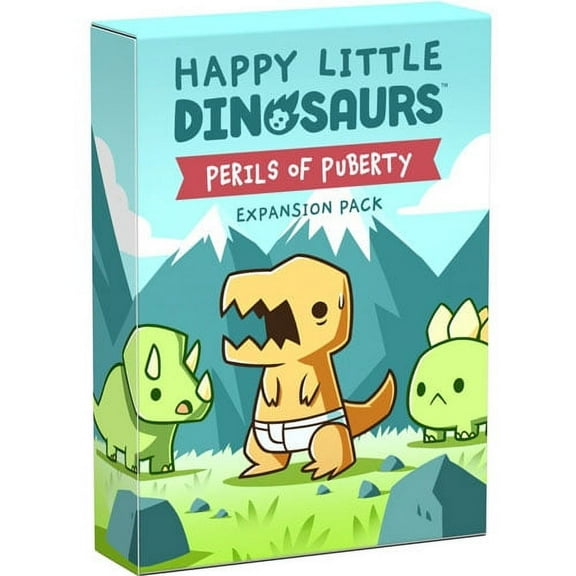 Unstable Games Happy Little Dinosaurs Unisex Perils of Puberty Expansion Card Board Games, Cardstock