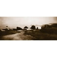 thumbnail image 3 of Melious, Amy 14x8 Black Modern Framed Museum Art Print Titled - Sepia Island Shores II, 3 of 5