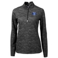 thumbnail image 2 of Women's Cutter & Buck Black Air Force Falcons Traverse Camo Print Stretch Quarter-Zip Pullover Top, 2 of 3
