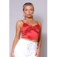 thumbnail image 1 of Sexy Spaghetti Strap Ruched Front Scarf Front Top, 1 of 4