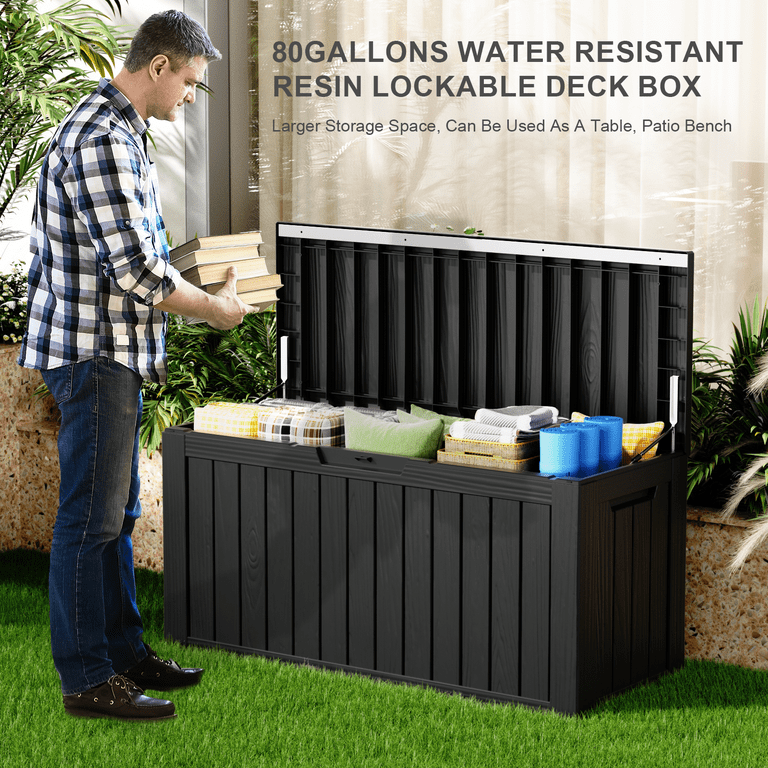 Outdoor Storage Box 80L Waterproof Container - Outdoorium