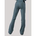 thumbnail image 4 of Michellecmm  Women High Waist Pants Solid Color Micro-Flared Pants Slim Trousers, 4 of 9