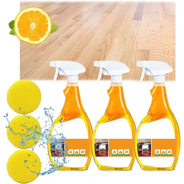 Spray para pulir y limpiar pisos de madera con cera de abejas, aerosol para pulir muebles para madera, aerosol para pulir madera con cera de abejas, para pisos de madera, salas de estar, cocinas, piso
