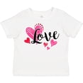 thumbnail image 3 of Inktastic Valentine's Day Love With Pink And Red Hearts Boys or Girls Toddler T-Shirt, 3 of 5