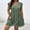 *Army Green, variant on ClodeEU Women's V Neck Ruffle Short Sleeve Mini Dress, Casual Flowy A Line Beach Sundress Army Green,Women's Plus L