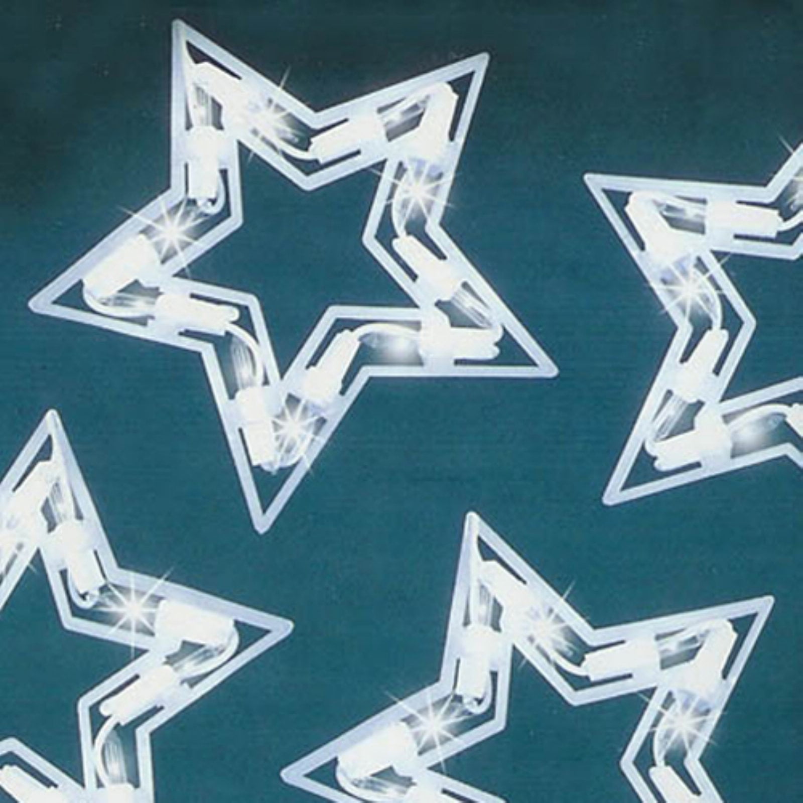 Northlight 10 ct. Clear Twinkling Star Icicle Lights with White Wire 12