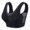 Black, variant on Bras for Older Women V-Neck Strappy Sports Bra No Underwire Support Smooth Bralettes Purple, Size XXXL
