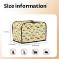 thumbnail image 5 of Yiaed Heavy Equipment Print Two Slice Bread Machine Cover, Universal Size Kitchen Appliance Cover for Bread Machine,Bread Machine Cover, 5 of 7