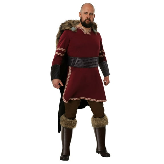 Men's Burgundy Viking Costume