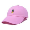 thumbnail image 5 of Dalix Pineapple Embroidered Cap Cotton Baseball Summer Cool Dad Hat Mens in Light Pink, 5 of 5