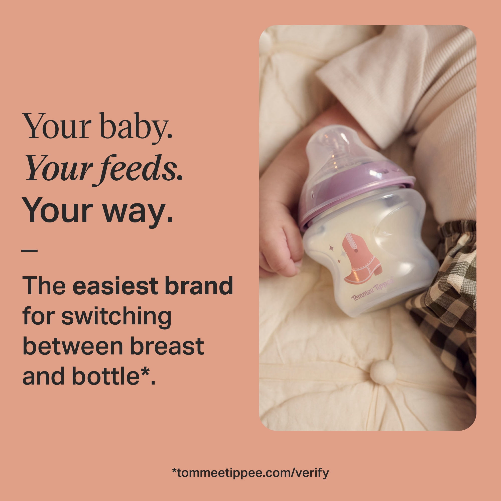 Tommee Tippee Natural Start Baby Bottles for 0m+, Pack of 2, 5oz Baby Bottles, with Slow Flow Breast-Like Nipple for a Natural latch, Self-sterilizing and BPA Free, Decorated