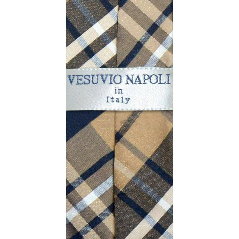  Vesuvio Napoli Boy's CLIP-ON NeckTie Solid NAVY BLUE