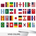 thumbnail image 3 of G128 2022 World Cup Bunting Banner | Flag 11 x 7.5 Inch, Full String 40 Feet | LiteWeave Pro Series Printed 150D Poly | String Flag Decor for Fan Club Party, Soccer Events, World Cup Fan Celebration, 3 of 9