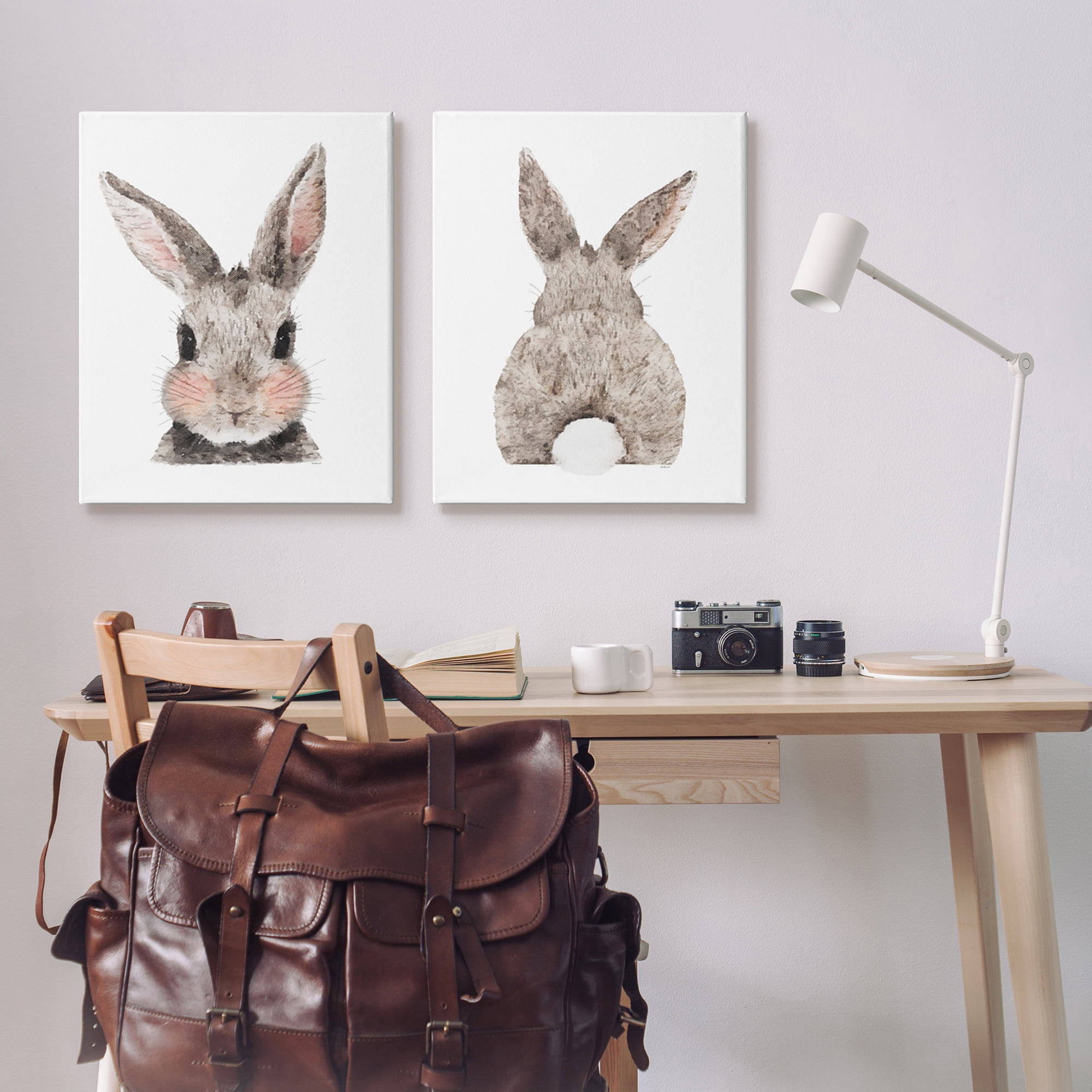 Stupell Indtries Adorable Bunny Cotton Tail Kid's Rabbit Blhing,24 x 30,Design by Amanda Greenwood