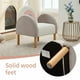thumbnail image 3 of Silla Arcoíris de Peluche - Estructura de Madera de Caucho, Patas Ajustables, 3 of 5