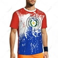thumbnail image 5 of Exclusive design Paraguay Flag Grain 3D Printed Men For Running Bike Soccer Tennis Fitness Sports jersey Mesh Fans Short T-shirt, 5 of 12