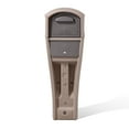 Step2 MailMaster XL Mocha Allinone Plastic Mailbox and Post Cover Kit
