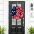 thumbnail image 6 of Clearance! Nomeni Wreath Julys Veterans of and Wreath Fourth for Front Independence Patriotic Door Wreath Decoration & Hangs Home Decor Red, 6 of 6