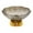 Gray and Gold, variant on CoudarTitie Fruit Bowl Footed Fruit Basket Decorative Bowl for Parties Home Dining Table Whiite and Gold