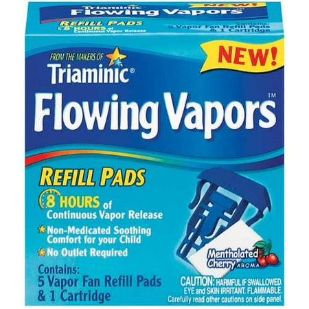 Triaminic: Flowing Vapors Mentholated Cherry Refill Pads, 5 ct