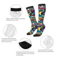 thumbnail image 5 of Fotbe Colorful Carp Streamer print Women's Men's Novelty Crew Socks Cotton Socks Knee High Socks for Walking,Running,Nurses,Pregnancy, 5 of 8
