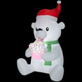 thumbnail image 3 of Airblown Inflatables Animated Polar Bear Inflatable Yard Decoration, 5.5 ft, Prelit, Holiday, 3 of 3