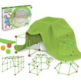 thumbnail image 1 of Children's Tent, Diy Fort Children's Bunk Building Kit, Castle Tunnel Tent Toy, Indoor Outdoor (Ball 36 Stick 51 With Tent), 1 of 4