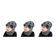 thumbnail image 2 of Guardurnaity Sombrero de invierno Bufanda para niños Kit de calentador de cuello Estrella de cinco puntas Protección para los oídos Sombrero Moda Esquí gris oscuro 3piezas Guardurnaity CBP231668, 2 of 6